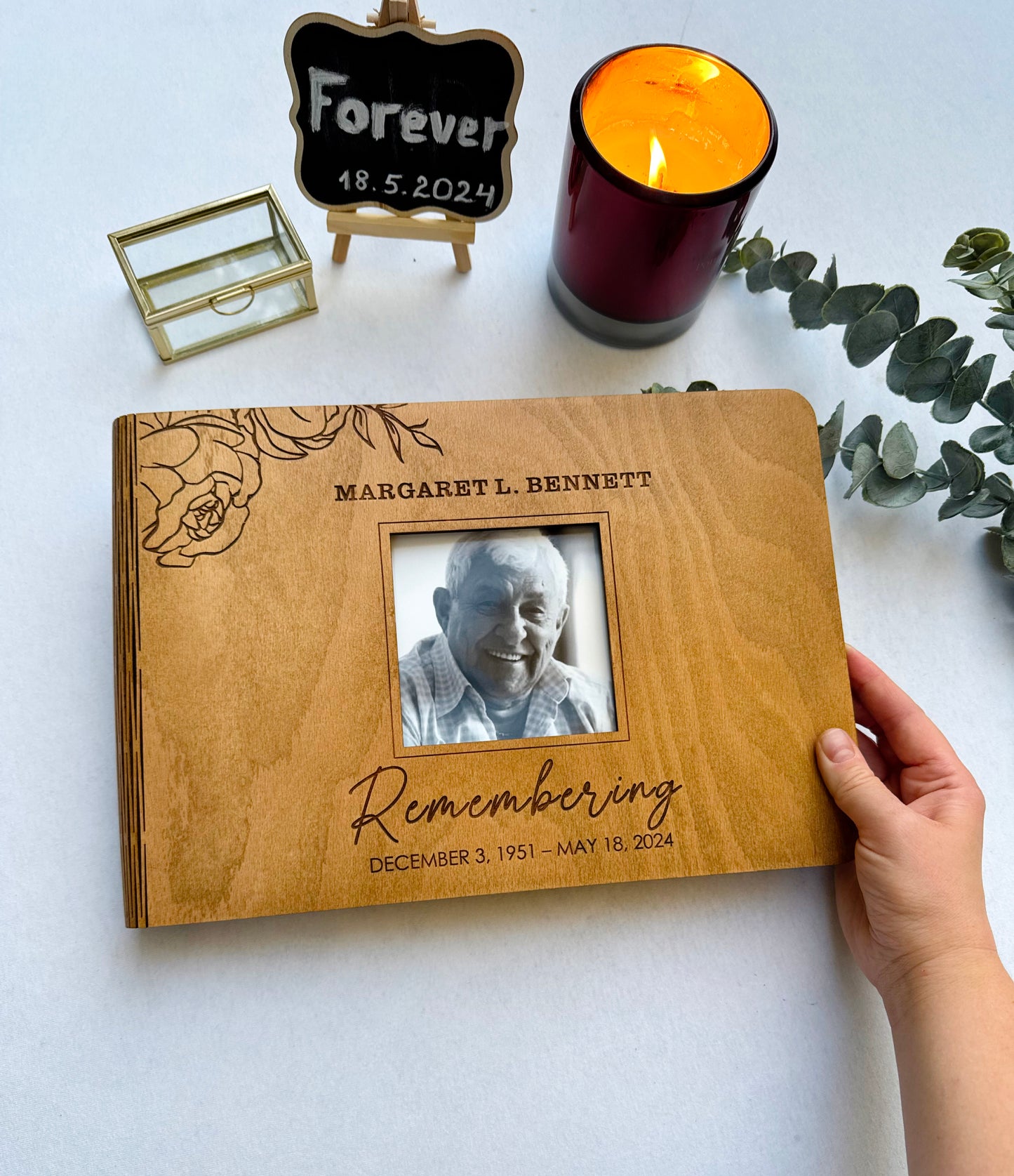 Personalized Memorial Guest Book
