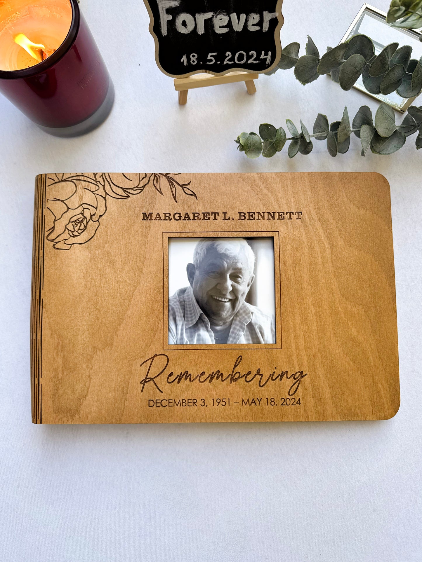 Personalized Memorial Guest Book