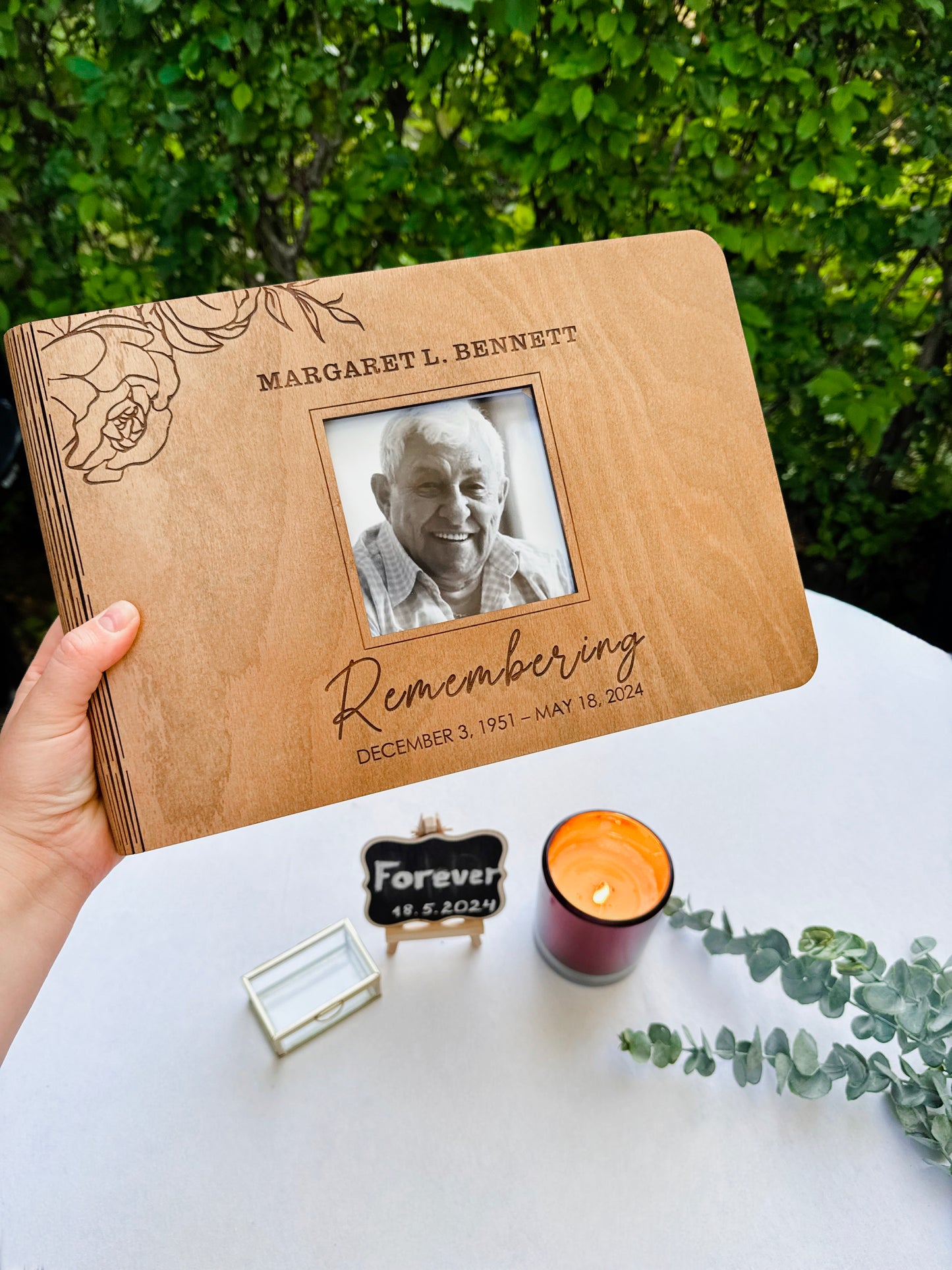 Personalized Memorial Guest Book